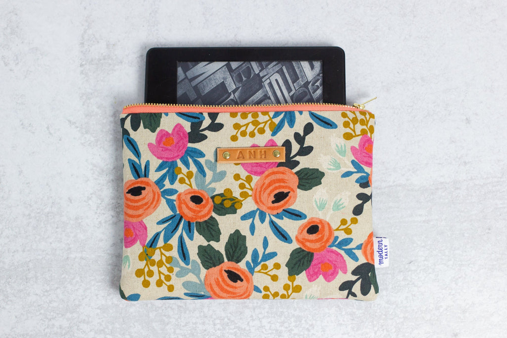 Natural Rosa e-Reader Case - Modern Tally - Kindle Case