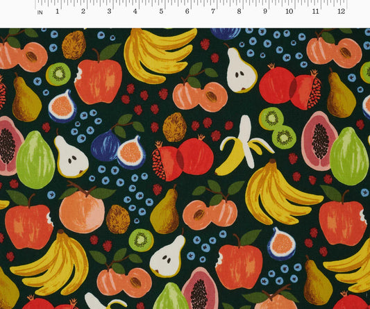 Rifle Paper Co - Orchard - Fruit Stand - Canvas - Hunter