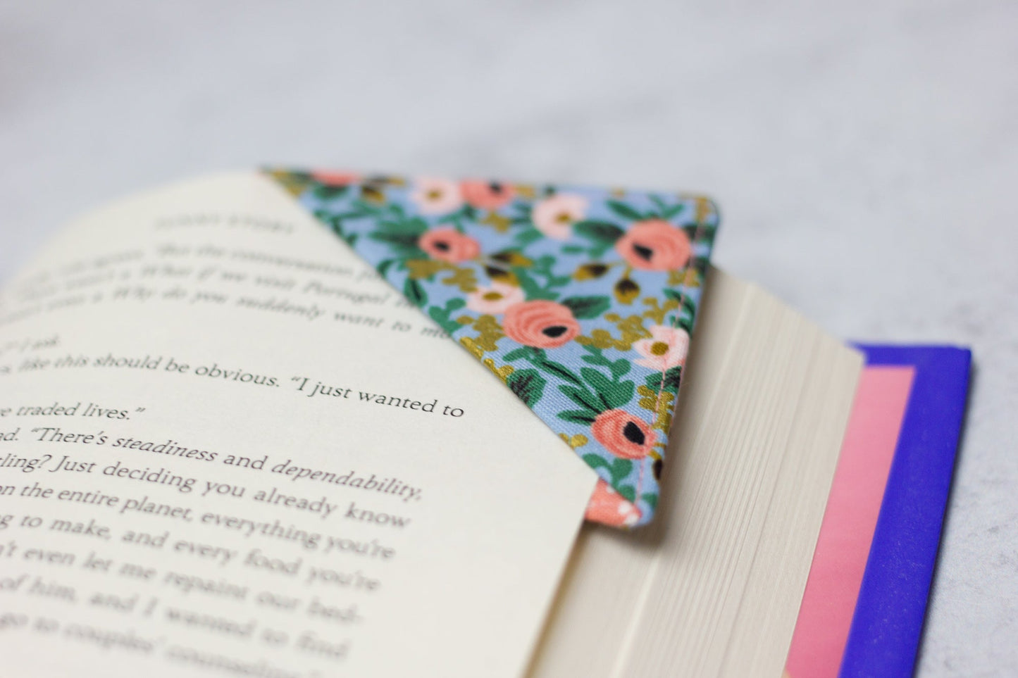 Chambray Rosa Bookmark - Modern Tally - Bookmark