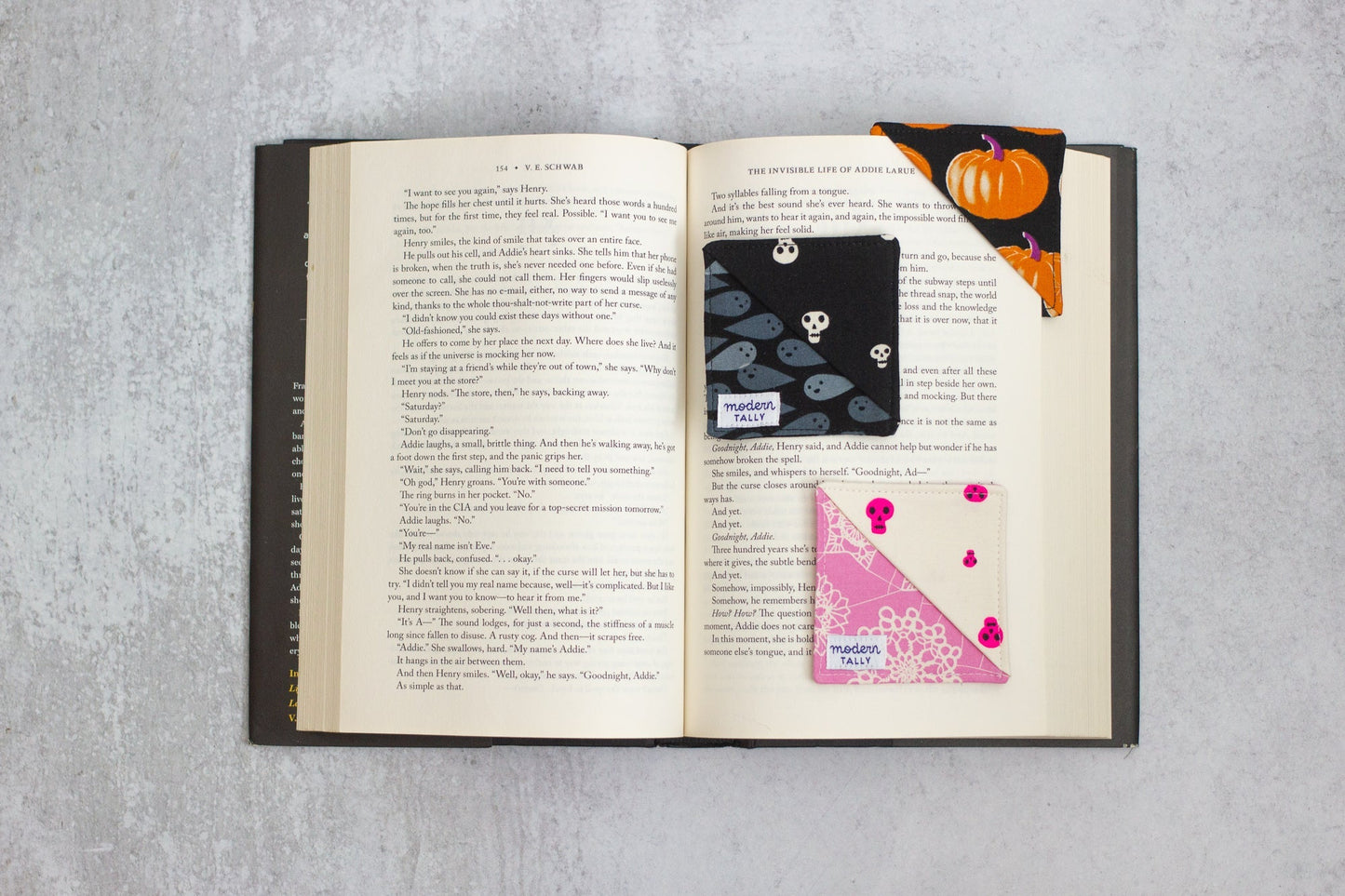 Pumpkin Corner Bookmark - SECONDS - Modern Tally - Bookmark