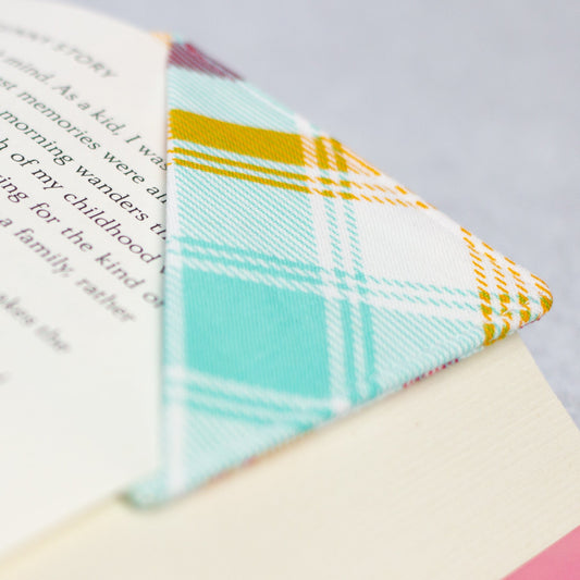 Summer Plaid Bookmark - Modern Tally - Bookmark