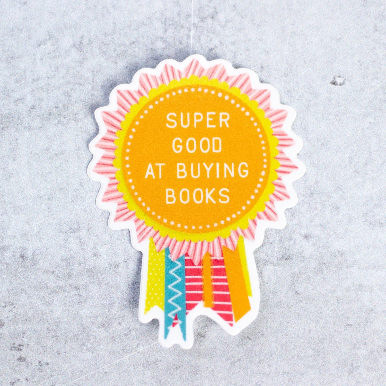 Super Good At Buying Books Sticker - Modern Tally - Sticker