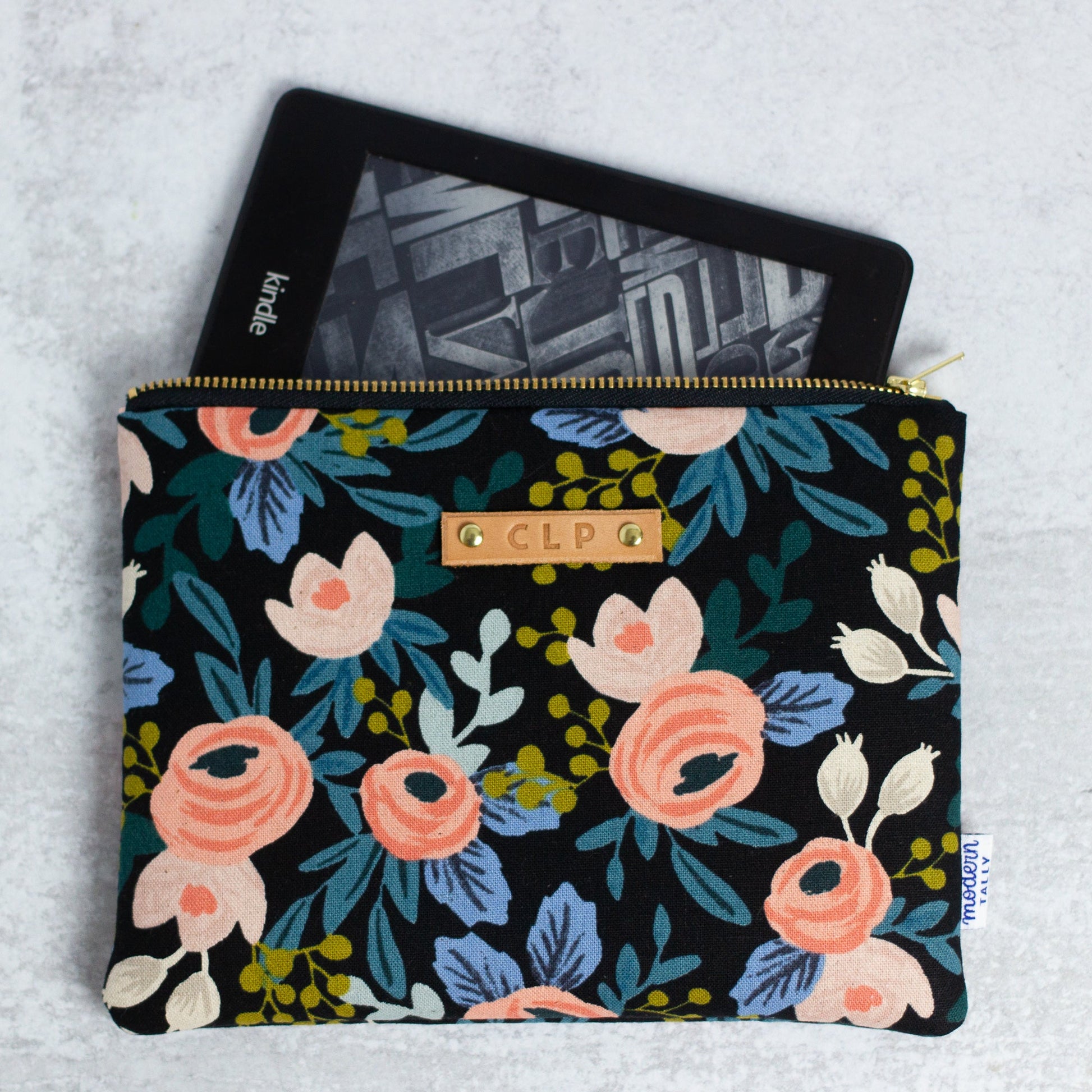 Black Rosa e-Reader Case - Modern Tally - Kindle Case