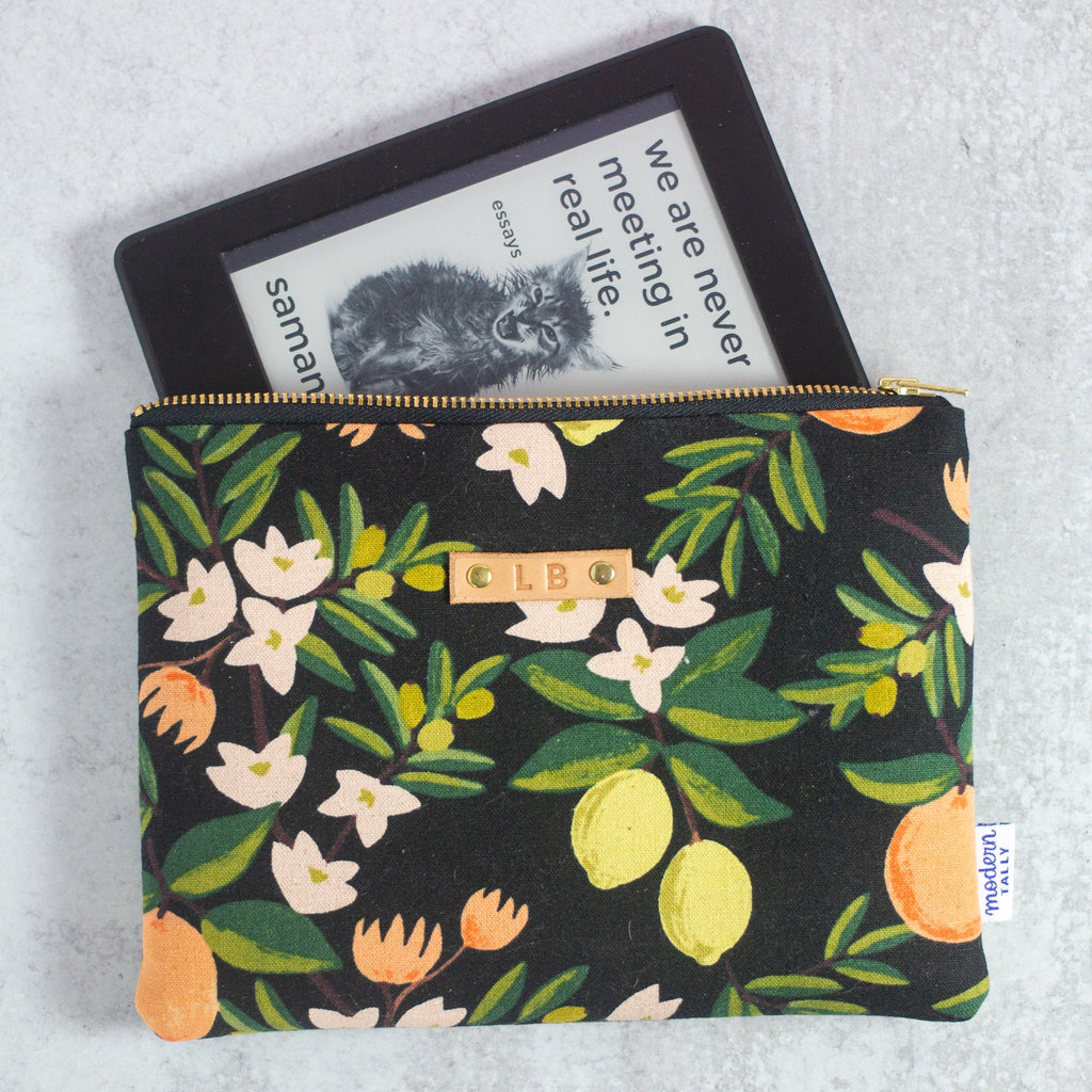 Citrus Bookworm Bundle - Modern Tally - kindle case and book sleeve