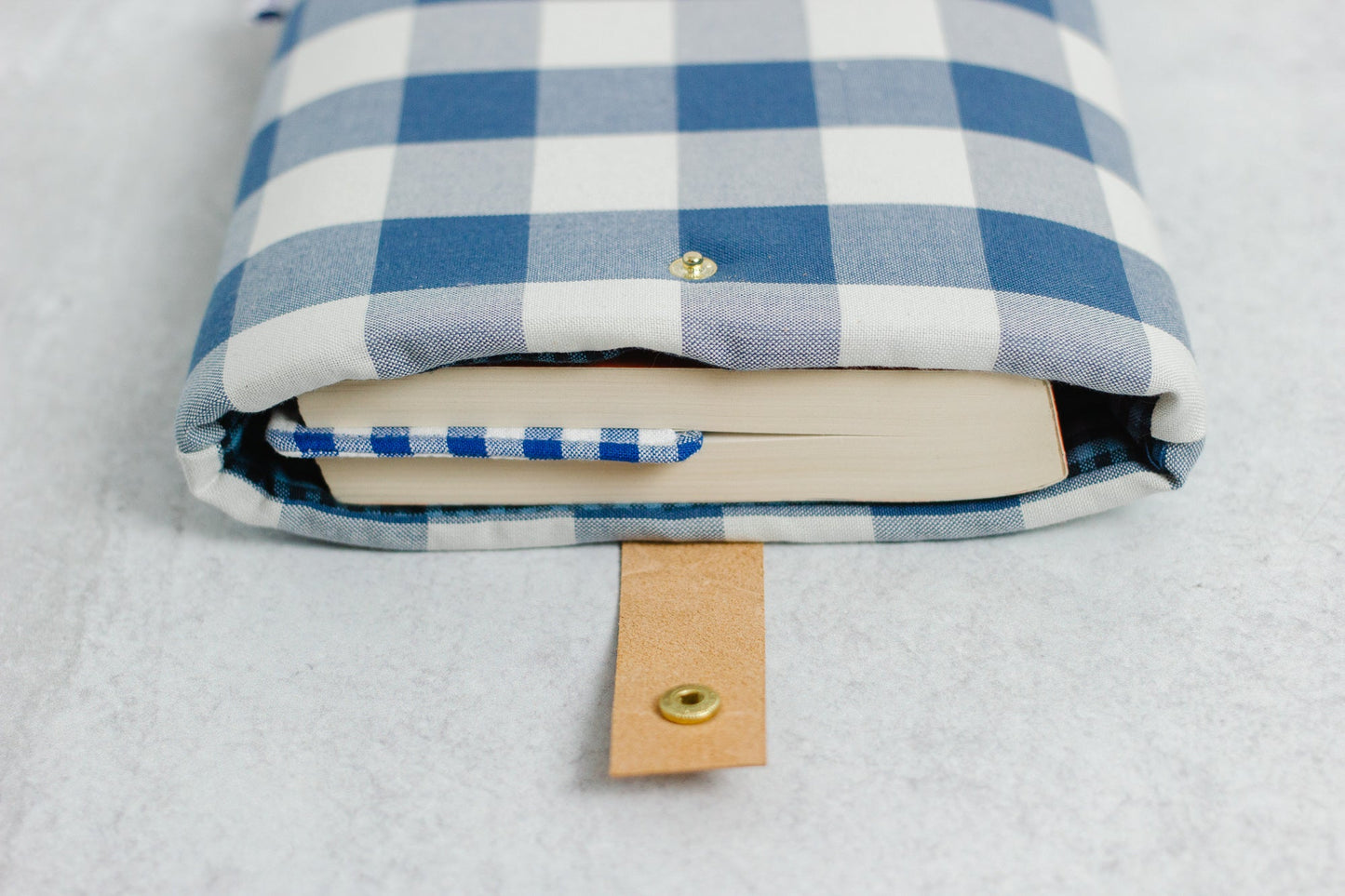 Gingham Book Sleeve - Modern Tally - Book Sleeve