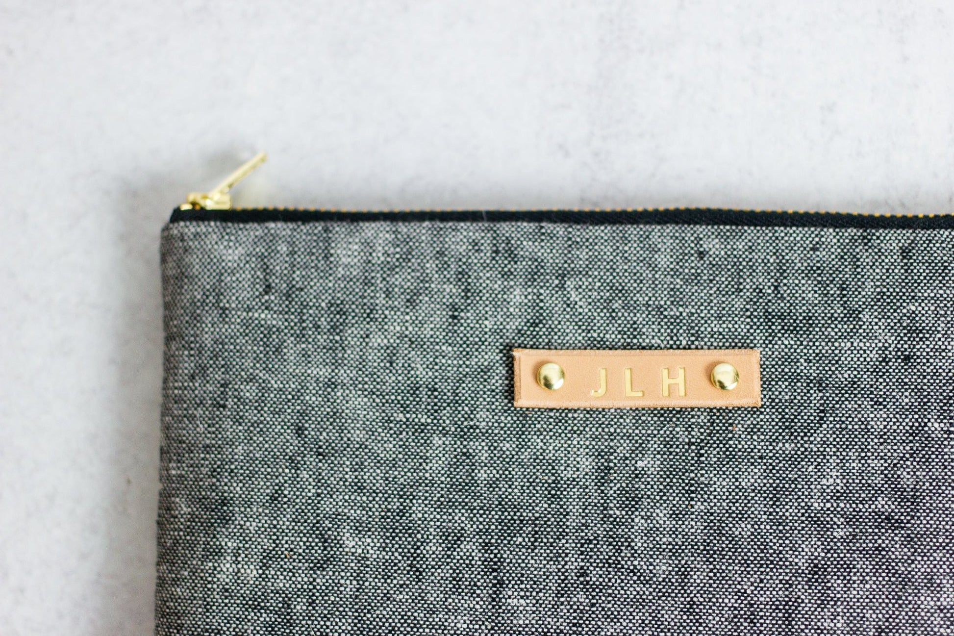 Grey Linen Kindle Case - Modern Tally - e-reader sleeve