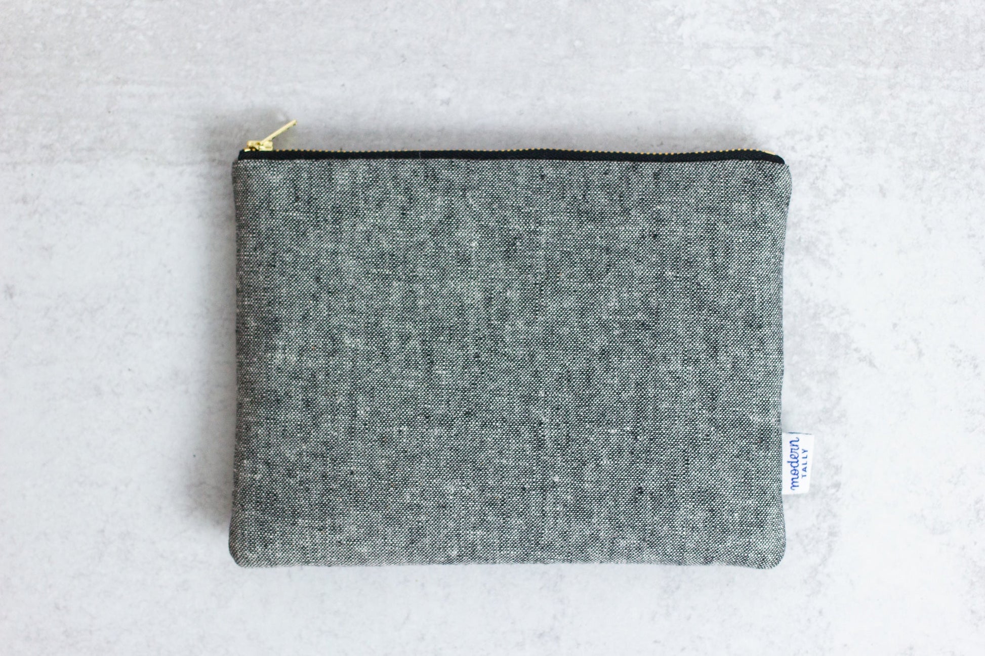 Grey Linen Kindle Case - Modern Tally - e-reader sleeve