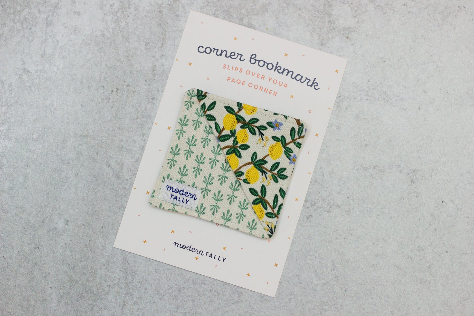 Lemons Corner Bookmark - Modern Tally