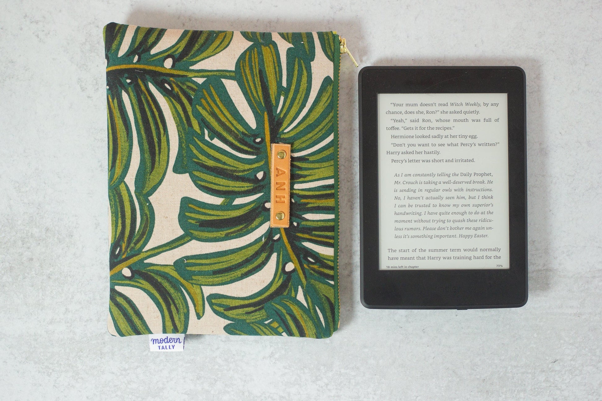 Monstera eReader Case - Modern Tally - Kindle Case