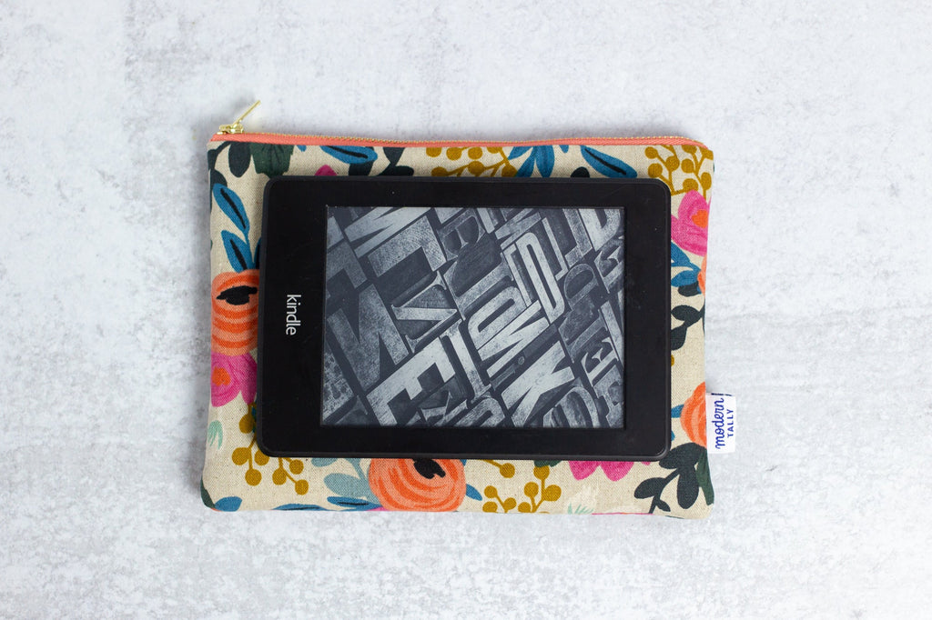 Natural Rosa e-Reader Case - Modern Tally - Kindle Case