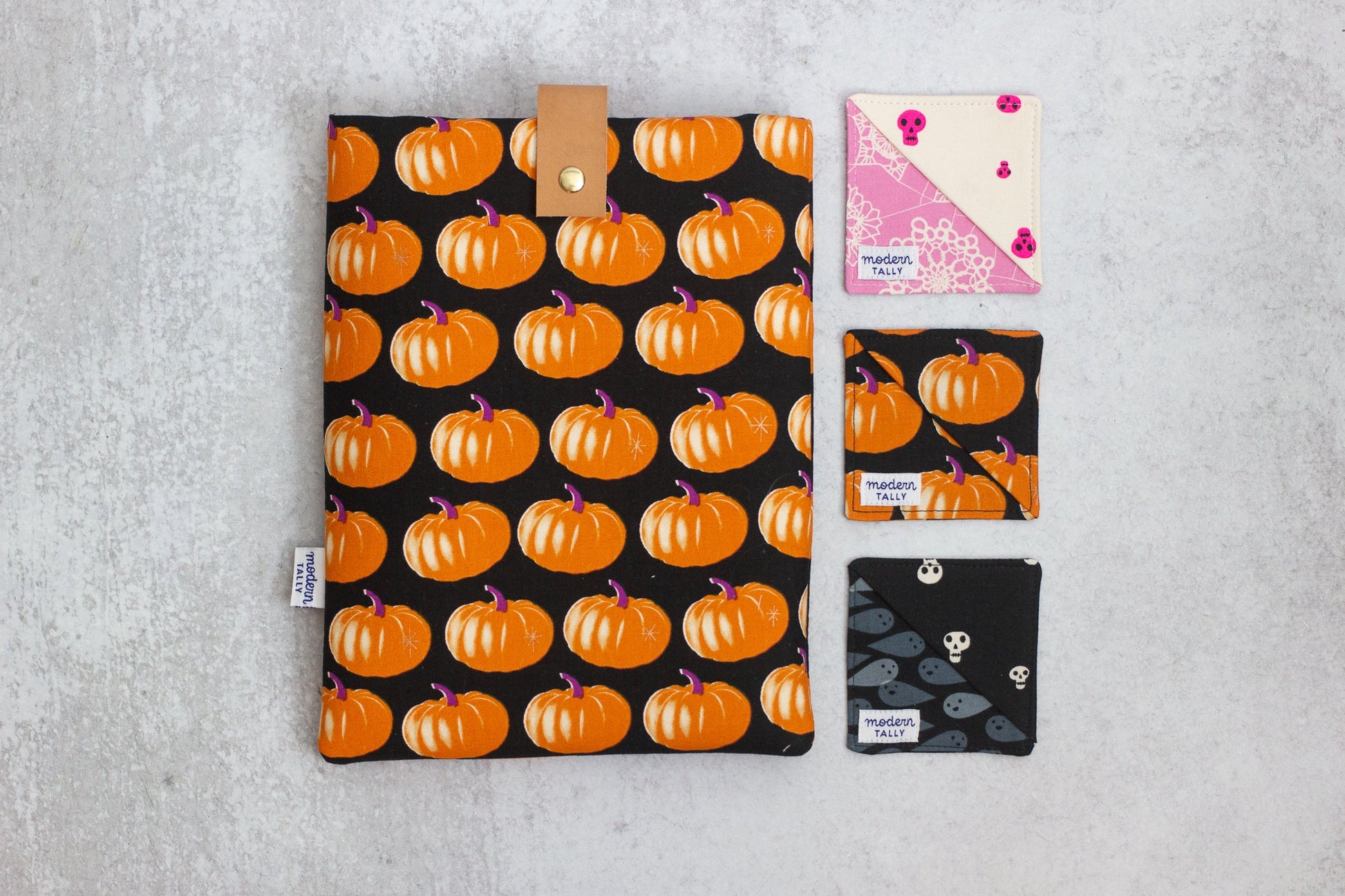 Pumpkin Book Sleeve - Modern Tally - Book Sleeve