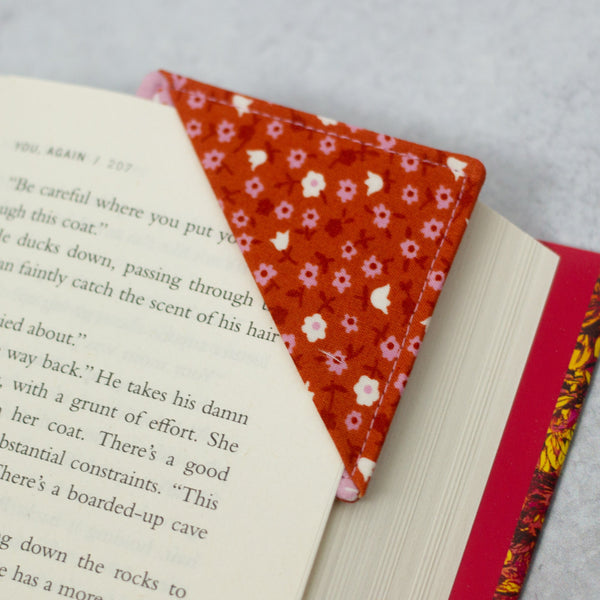 Red Calico Bookmark - Modern Tally - Bookmark