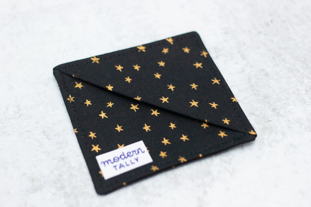 Starry Bookmark in Black - Modern Tally - Bookmark