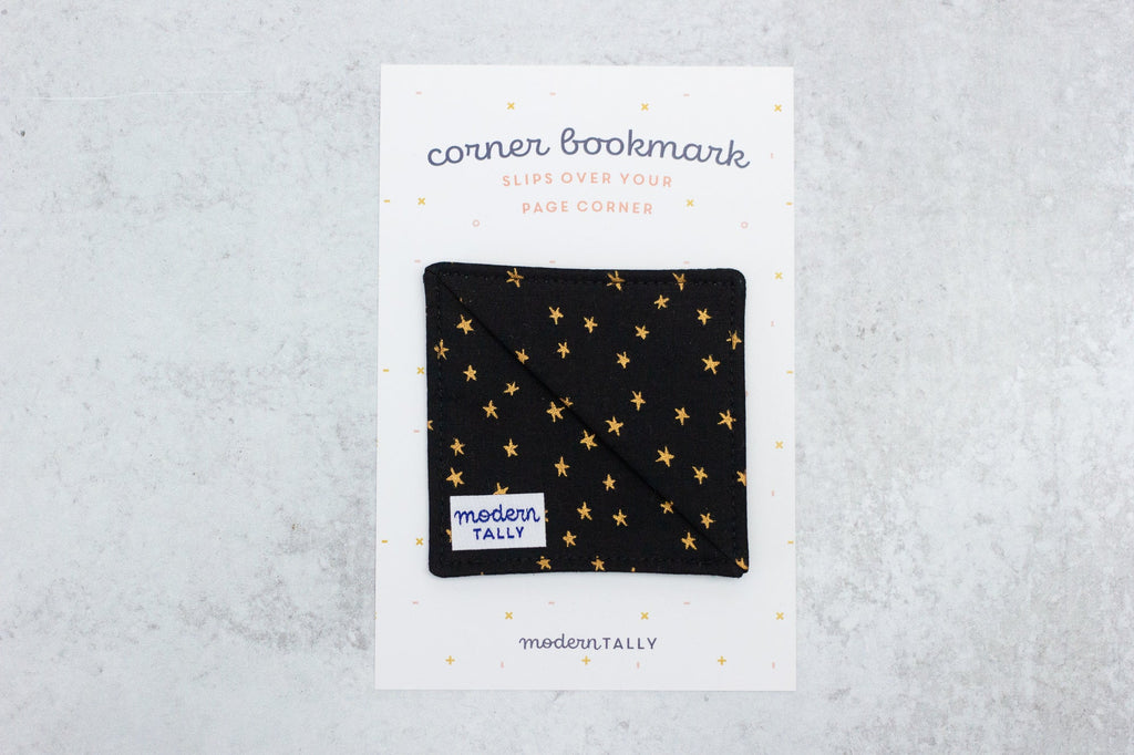 Starry Bookmark in Black - Modern Tally - Bookmark