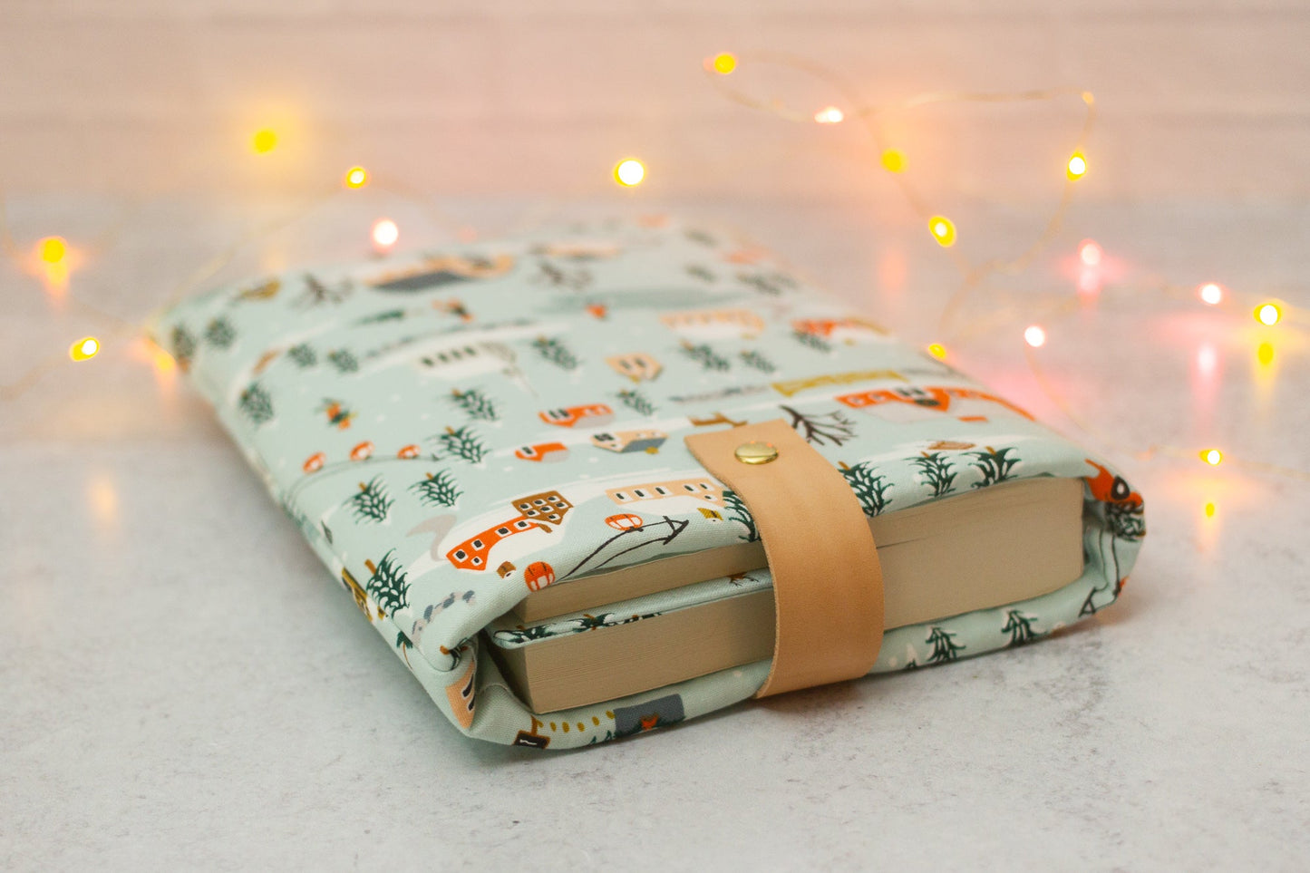 Winter Village Book Sleeve - Modern Tally - Book Sleeve