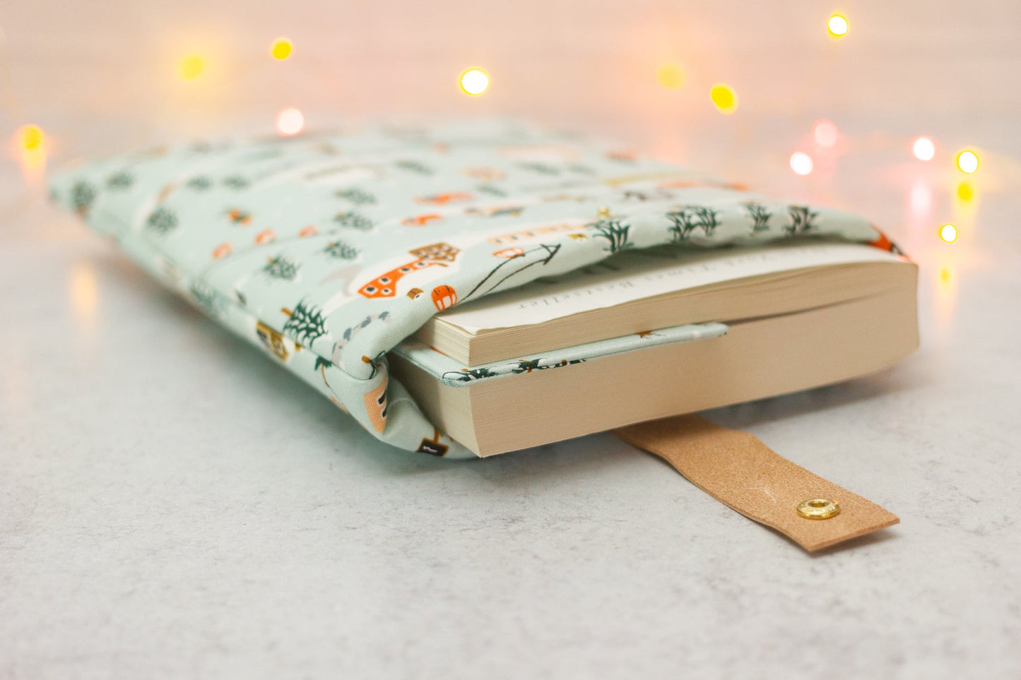 Winter Village Book Sleeve - Modern Tally - Book Sleeve