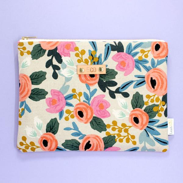 Natural Rosa Catch-All Clutch