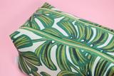 Monstera Double Zip Makeup Bag