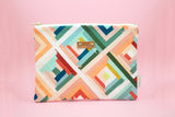 Peachy Rainbow Catch-All Clutch