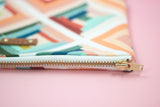 Peachy Rainbow Catch-All Clutch