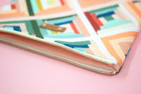 Peachy Rainbow Catch-All Clutch