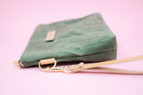 Peony Waxed Canvas Clutch