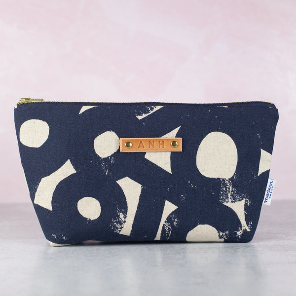 personalized makeup bag with zipper