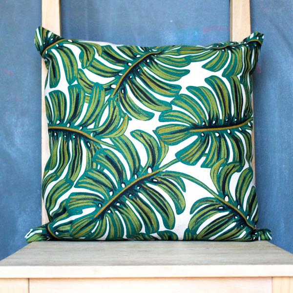 Monstera Throw Pillow Cover