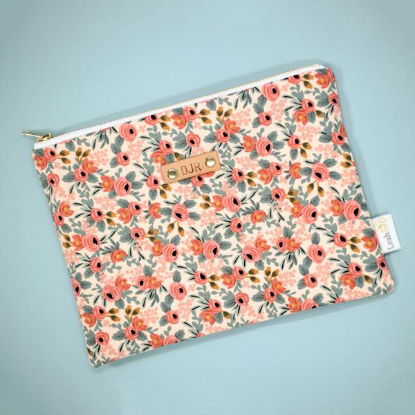 Peach Rosa Catch-All Clutch